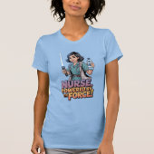 T-shirt Nurse Powered by the Force Shirt (Devant)