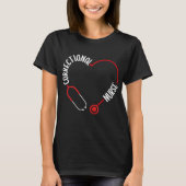T-shirt Nurse Stéthoscope Nurses (Devant)