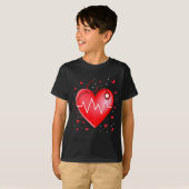 T-shirt Nurse Valentines Day Heart Stethoscope 2 _1 (Devant entier)