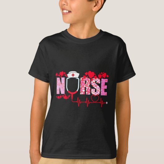 T-shirt Nurse Valentines Day Valentine Er Icu Nicu Rn Nurs (Devant)