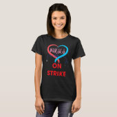 T-shirt Nurses On Strike Minnesota Patients Before Profits (Devant entier)