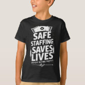 T-shirt Nurses Strike Save Nursing Suprt Safe Staffing Sav (Devant)