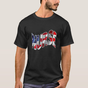 T-shirt Nurses USA Flag Nurse Patriotic