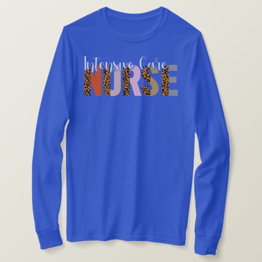 T-shirt Nursing de Care Nurse Leopard (Design devant)