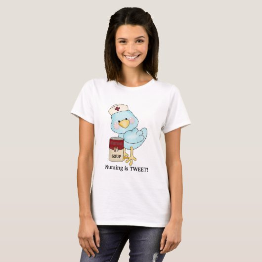 T-shirt Nursing Is Tweet (Devant entier)