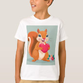 T-shirt Nut d'amour écureuil pour maman (Devant)