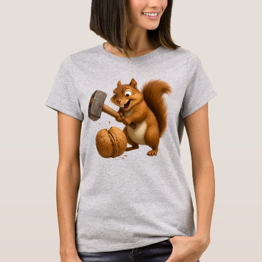 T-shirt "Nut-Smashing Squirrel Tee (Devant)