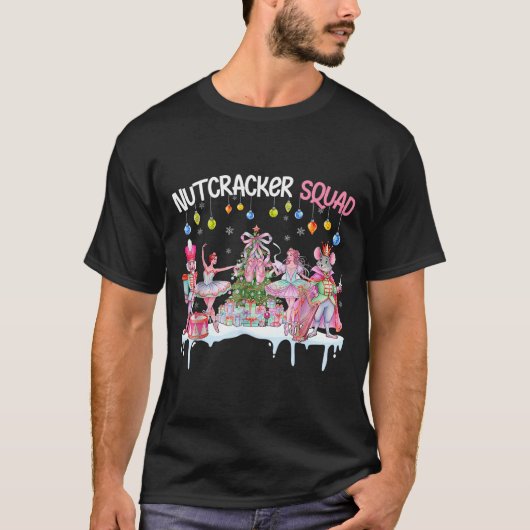 T-shirt Nutcracker Squad Christmas Nk Ballet Sugar Plum Fa (Devant)