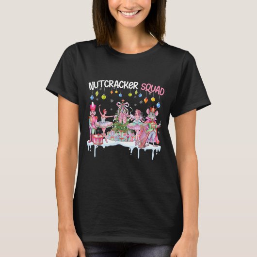 T-shirt Nutcracker Squad Christmas Nk Ballet Sugar Plum Fa (Devant)