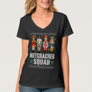 T-shirt Nutcracker Squad Funny Christmas Pajama Holiday Ba