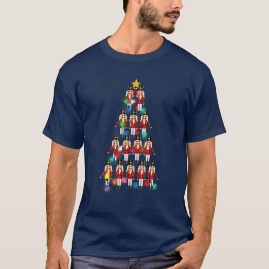 T-shirt Nutcrackers Jouet Arbre de Noël Soldat (Devant)
