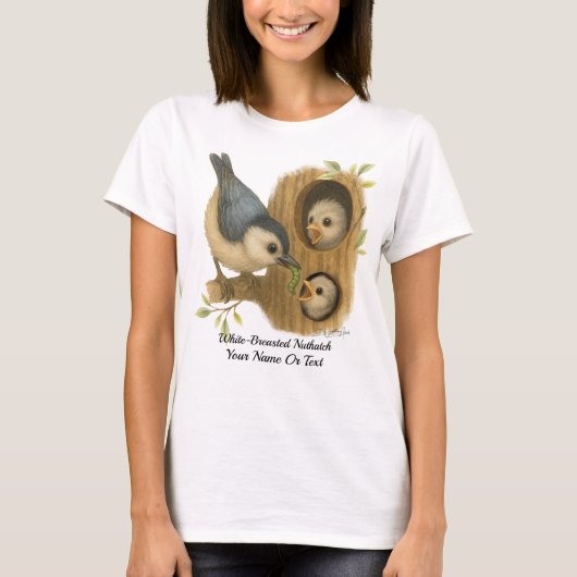 T-shirt Nuthatch à poitrine blanche (Devant)