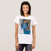 T-shirt Nuthatch à poitrine blanche en neige - Photo origi (Devant entier)