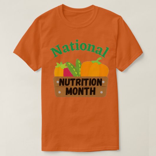 T-SHIRT NUTRITION NATIONALE MOIS NUTRITION MOIS 13 (Design devant)