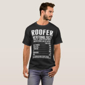 T-shirt nutritionnel de faits de Roofer (Devant entier)