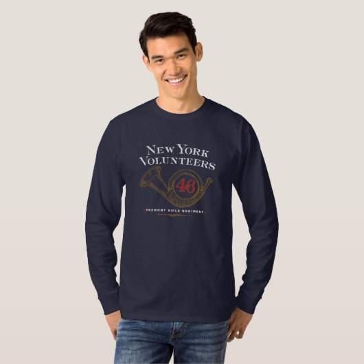 T-shirt NY 46th Volunteer Regiment - LS (Devant entier)
