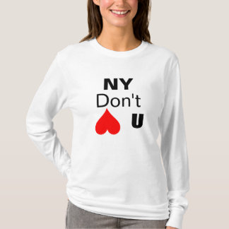 T-shirt NY, ne font pas, U