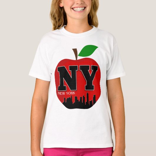 T-SHIRT NY NEW YORK LA GRANDE POMME (Devant)