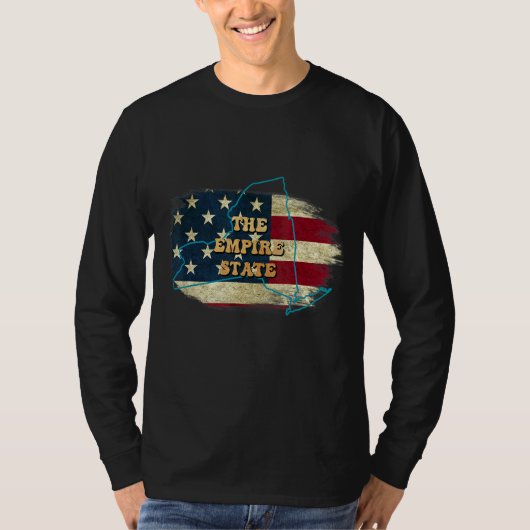 T-shirt Ny Us Flag Motto (Devant)