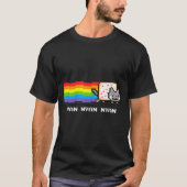 T-shirt Nyan Cat Nyan Nyan Nyan Rainbow Funny Internet Mem (Devant)