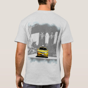 T-shirt Nyc Brooklyn Yellow Taxi Mens Modèle moderne