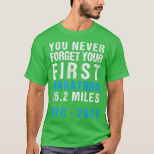 T-shirt NYC New York City Marathon n'oublie jamais ton pre