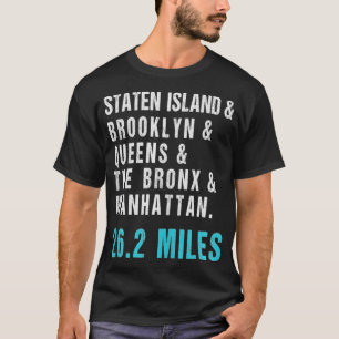 T-shirt NYC New York Souvenir Marathon Runner 26 Miles