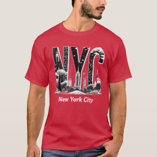 T-shirt NYC New York Ville de New York Skyline New York