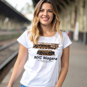 T-shirt NYC Niagara – Locomotive à vapeur de train américa