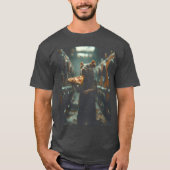 T-shirt NYC "Pizza Rat" Tee, Famous Subway Rat Graphic  (Devant)