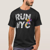 T-shirt NYC Runner man New York Runner Shirt Run Marathon (Devant)