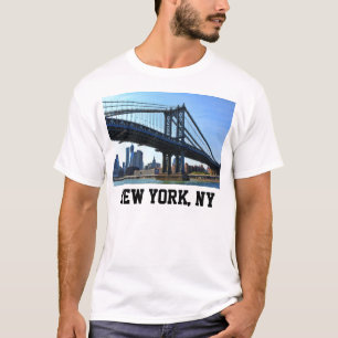 T-shirt NYC Skyline : Pont Manhattan #3