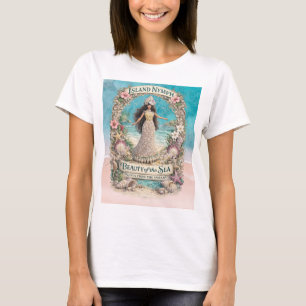 T-shirt Nymphe de l'Île Tropical Spirituel Océan Fantaisie