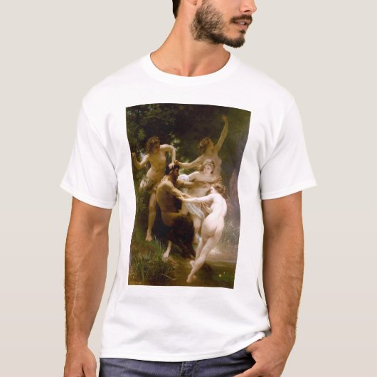 T-shirt Nymphes et satyre, William-Adolphe Bouguereau (Devant)