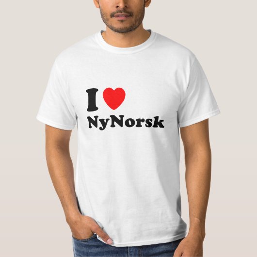 T-shirt Nynorsk par exemple elskar (Devant)
