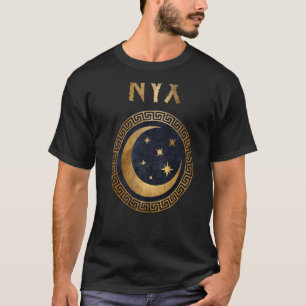 T-shirt Nyx Grecque Déesse Du Symbole Ancien De La Nuit