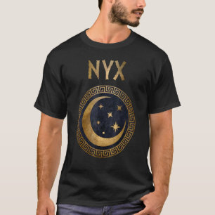 T-shirt Nyx Grecque Déesse Du Symbole Ancien De La Nuit