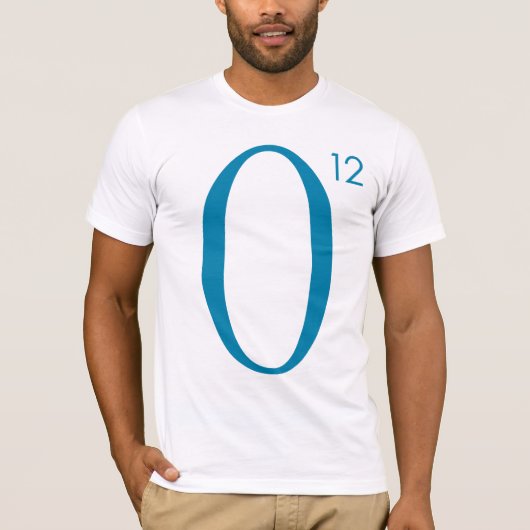 T-shirt O12 bleu/avant (Devant)