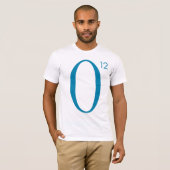 T-shirt O12 bleu/avant (Devant entier)