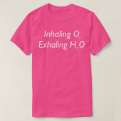 T-shirt O2 inhalé H2O (Design devant)