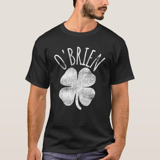 T-shirt O Brien Irlandais Clocher St Patrick s Day Matchin (Devant)
