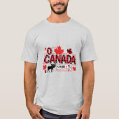 T-shirt Ô Canada Fort & Libre ID1314 (Devant)