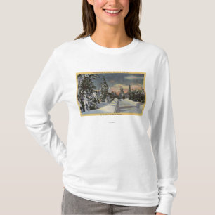 T-shirt O de CaliforniaRim la route du monde en hiver