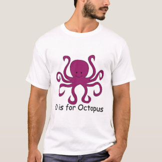 T-shirt O est pour le poulpe