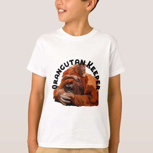 T-shirt O est pour Orangutan Keeper (Devant)