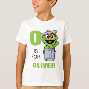 T-shirt O est pour Oscar le Grouch   Ajoutez votre nom