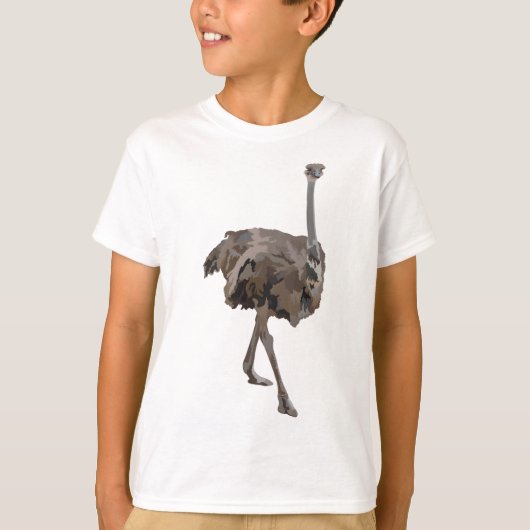 T-shirt O est pour Ostrich (Devant)