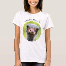 O est pour Ostrich Gros plan Alphabet Oiseau sans