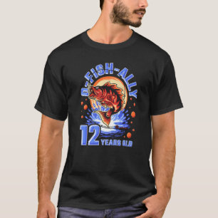 T-shirt O-Fish-Ally 12 Ans, Enfants 12ème Anniversaire Fis