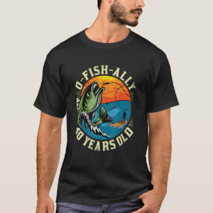 T-shirt O-Fish-Ally 40 ans, 40e anniversaire de pêche